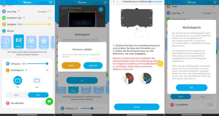 Govee TV Hintergrundbeleuchtung T2 App