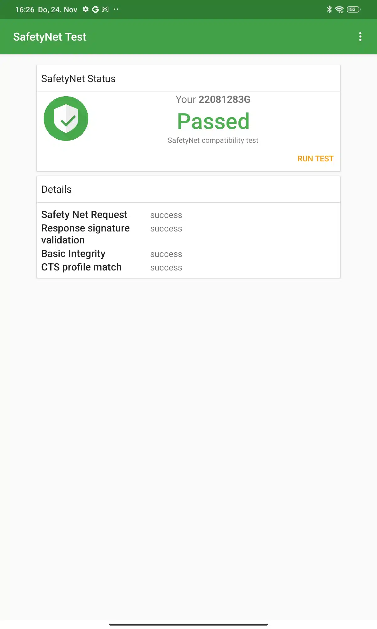 Redmi Pad Safety Net Test