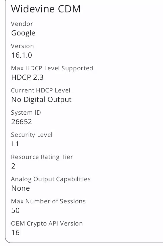 Redmi Pad Widevine Level 1