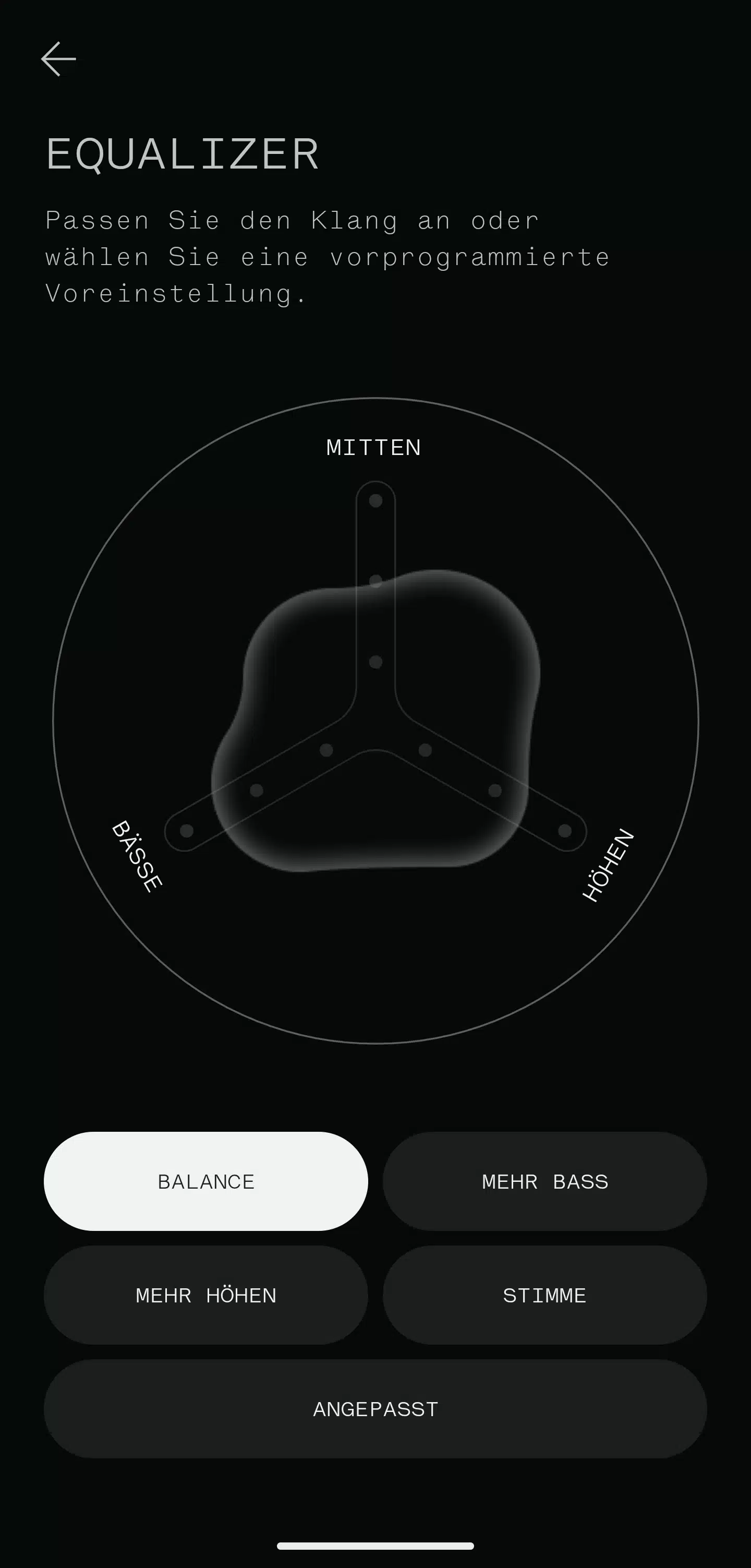 Nothing earstick Kopfhoerer Equalizer