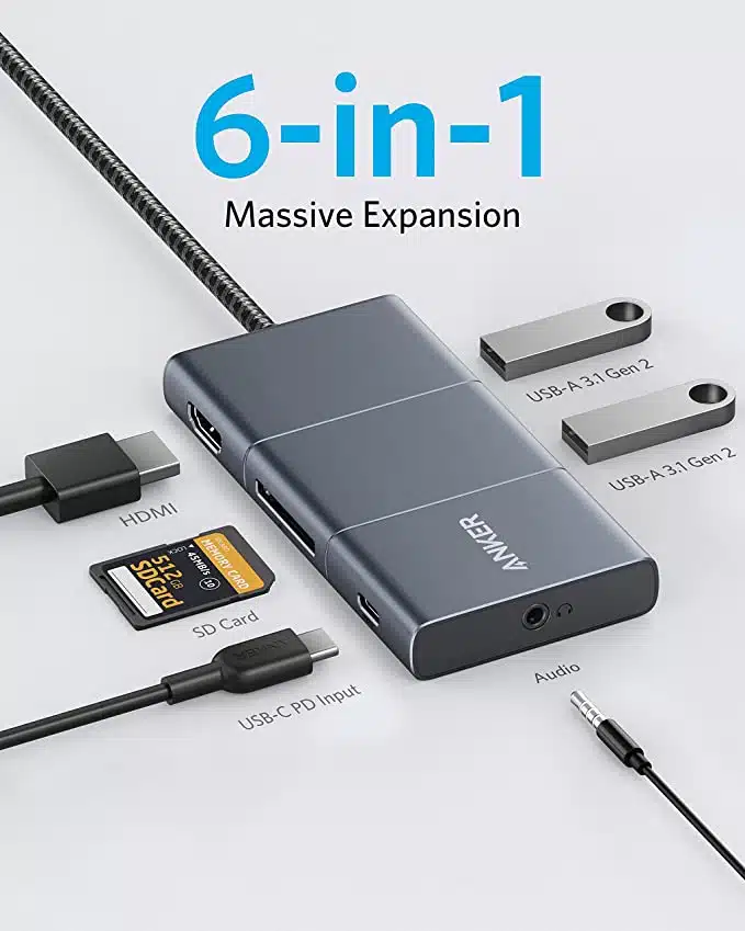 Anker PowerExpand 6in1 USBC Hub für nur 32,99€ auf Amazon!