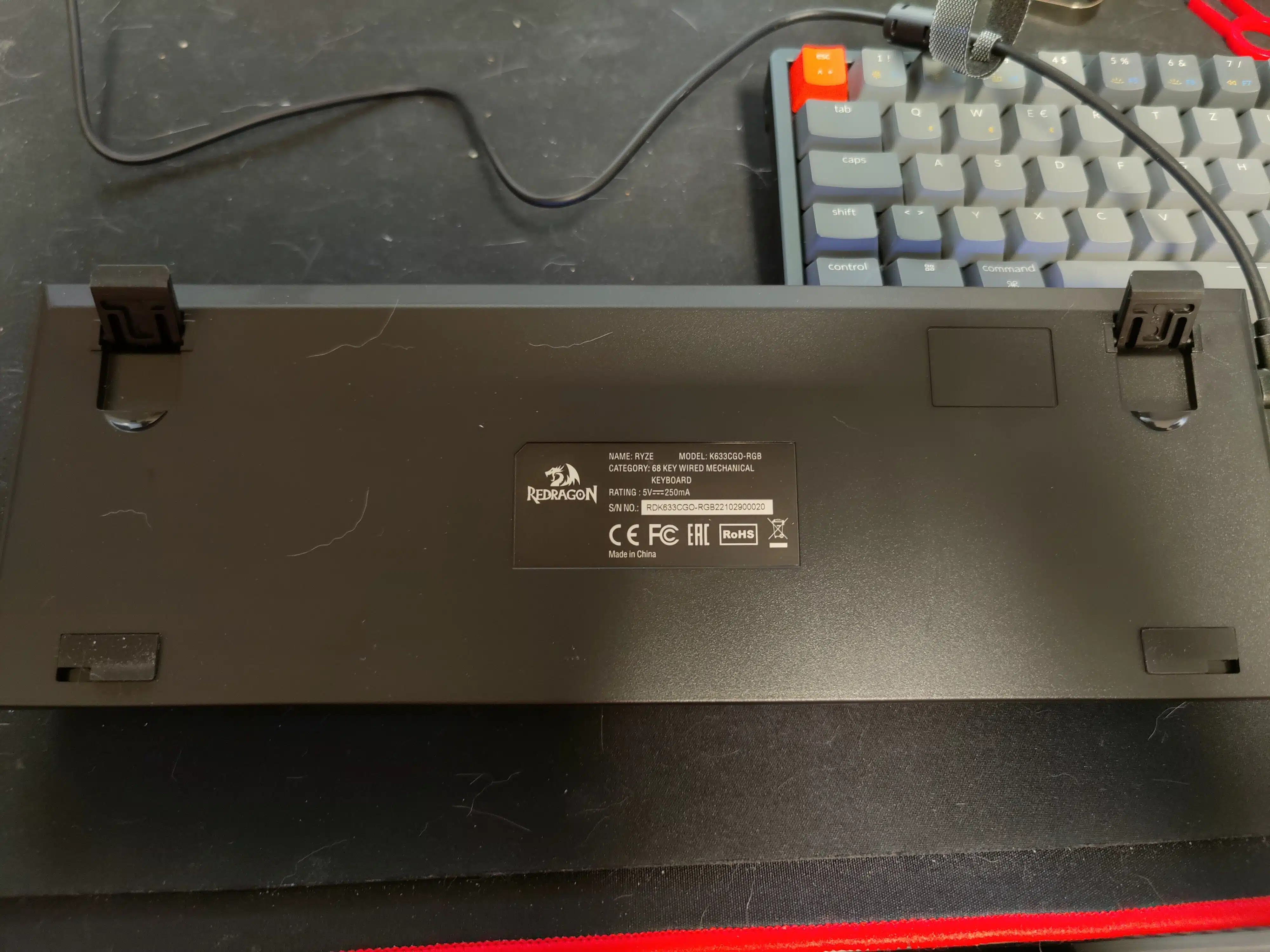 Redragon Ryze K633CGO RGB Unterseite