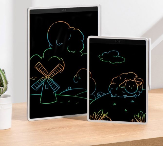 Xiaomi Schreibtafel mit Farben von vorne