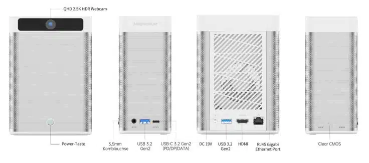 Minisforum MC560 Mini-PC Anschluesse