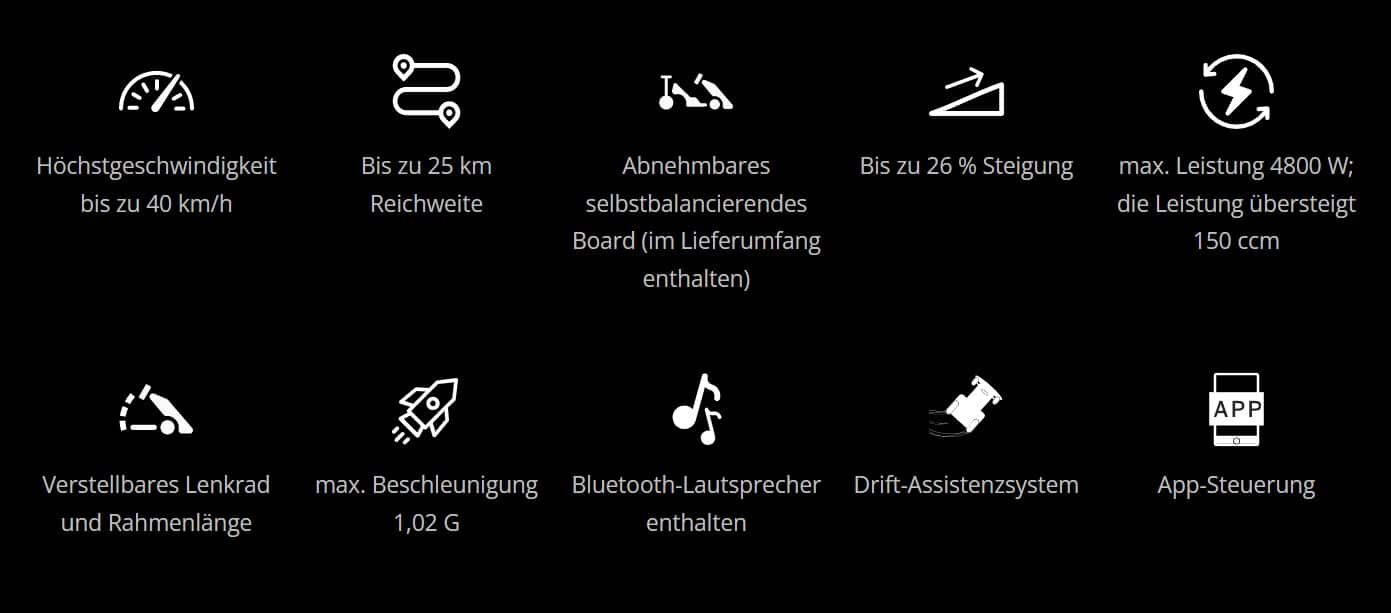Auch in Deutschland: Ninebot Gokart Pro mit 40km/h und Drift-Reifen