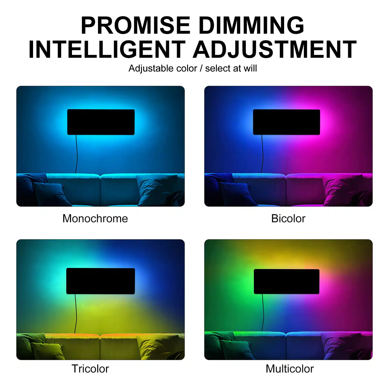 RGB Smarte Wandleuchte Farbeffekte