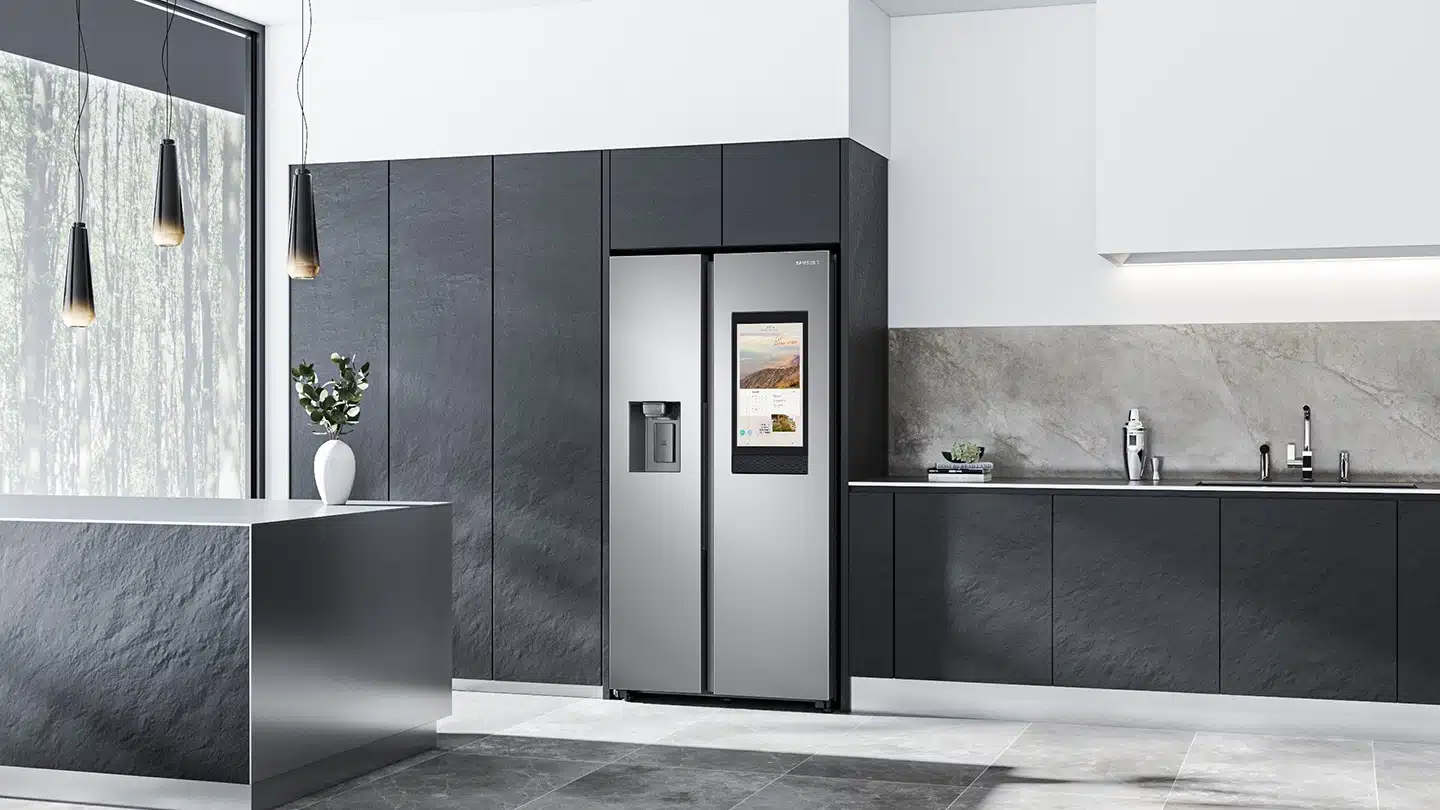 Samsung SidebySide SmartKühlschrank Mit Kamera & Bildschirm?!