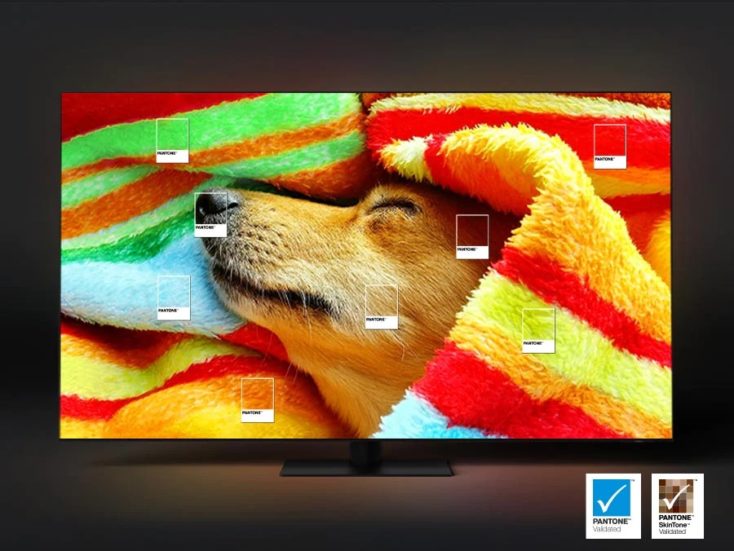 Samsung QN85C TV Pantone