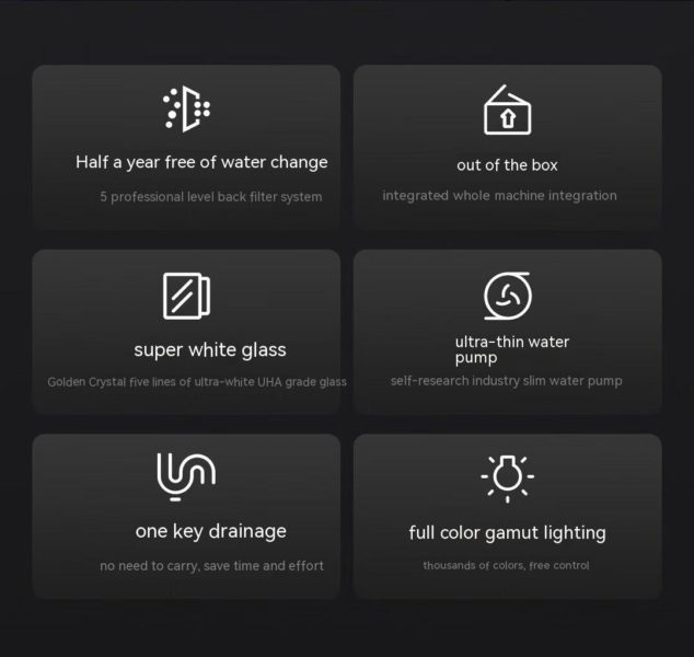 Xiaomi Mijia Smart Aquarium Features