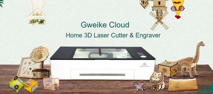 Gweike Cloud Pro 50W Laser Cutter Engraver Aufmacher