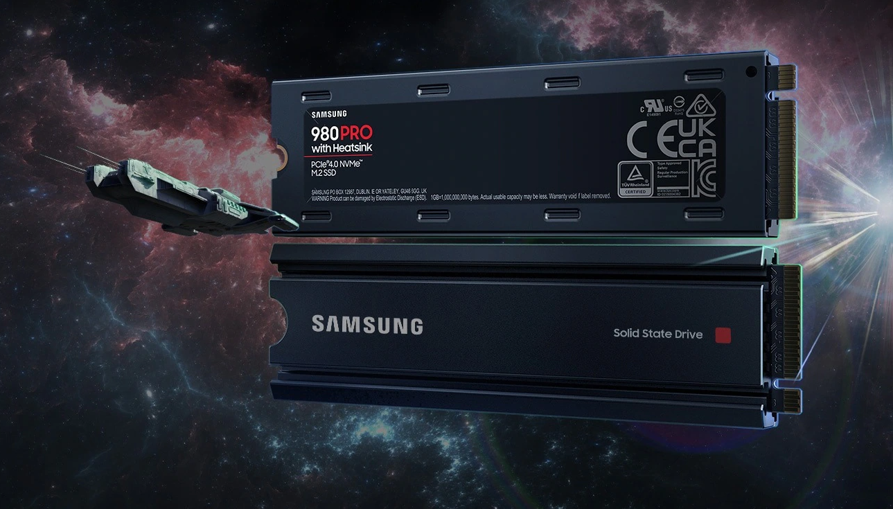 SAMSUNG 980 SSD 1TB Heatsink PRO (PS5 kompatibel) mit