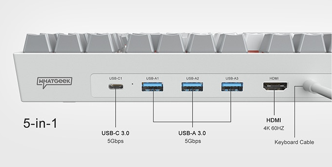 Whatgeek x 3inuS Kebohub EE01 USB-Hub