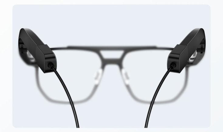 Xiaomi Mijia Audio Brille aufladen