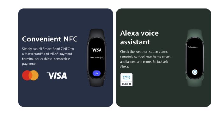Xiaomi Smart Band 7 NFC Alexa