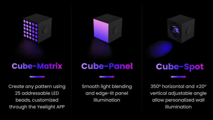 Yeelight Cube Smart Lamp Arten