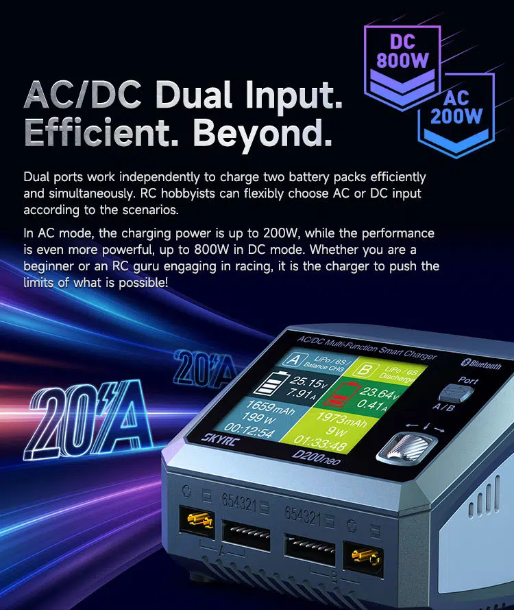 SkyRC D200 Neo Ladegerät zum Top-Preis - Einer für Alles?