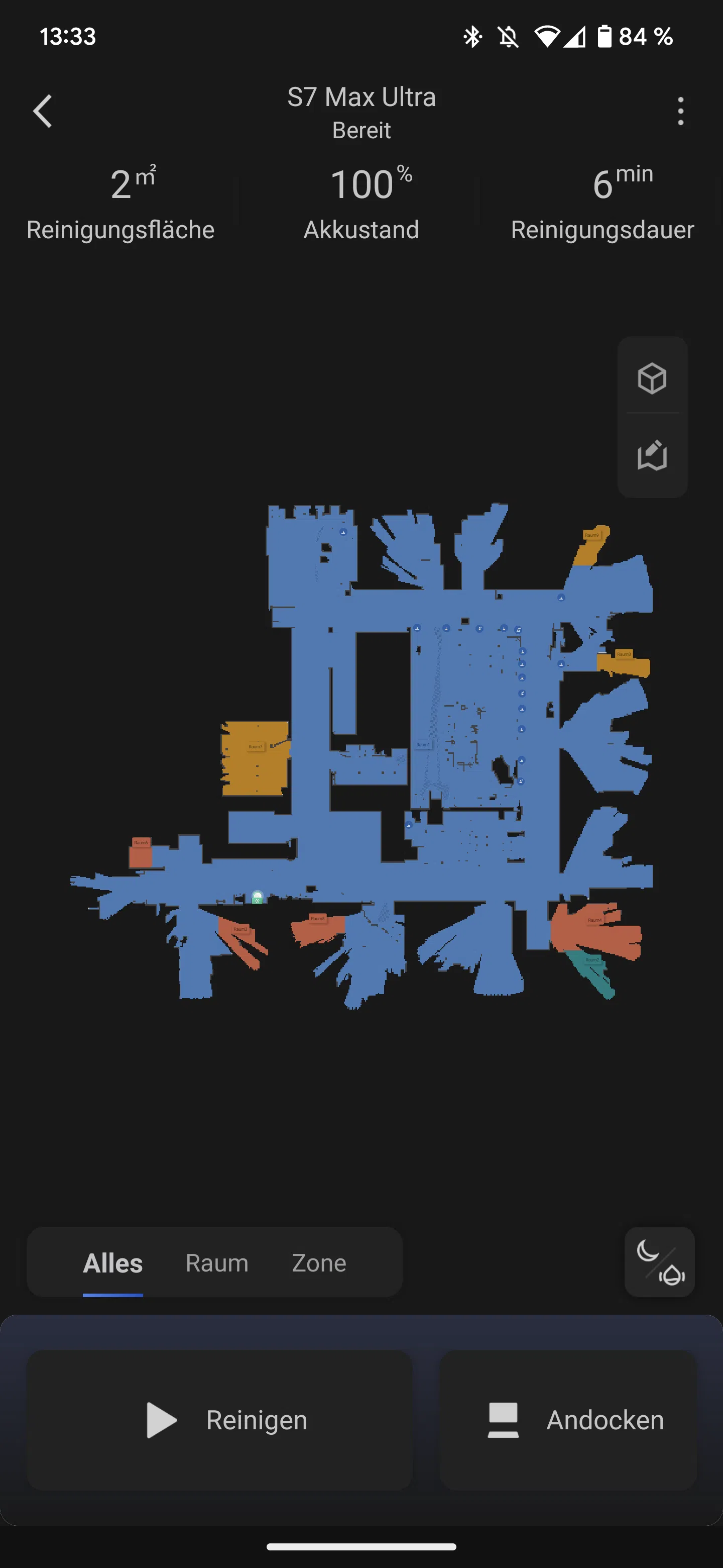 Roborock S7 Max Ultra Karte
