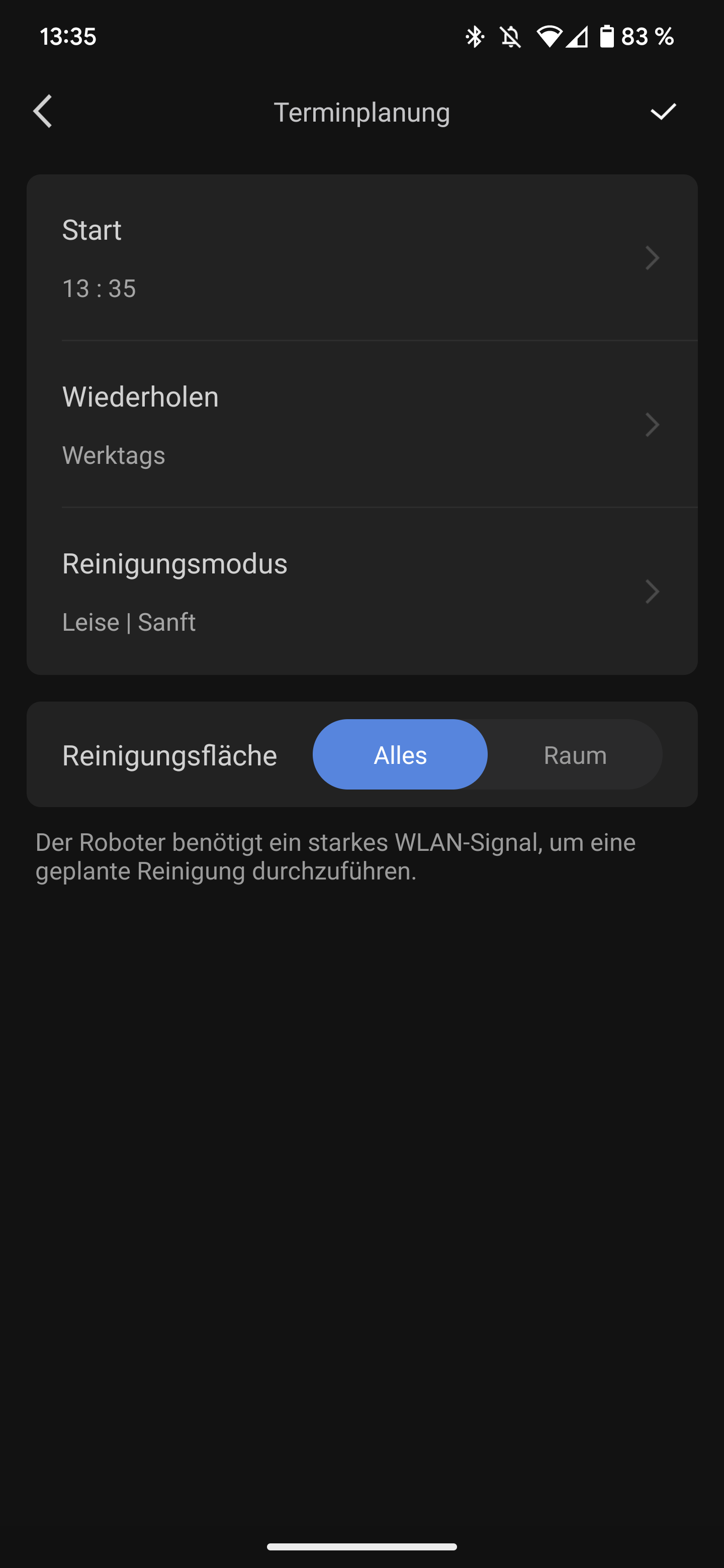 Roborock S7 Max Ultra Plaene