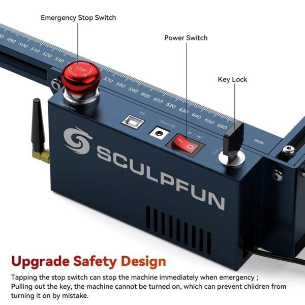 SCULPFUN S30 Ultra  Laser Engraver Cutter Sicherheit