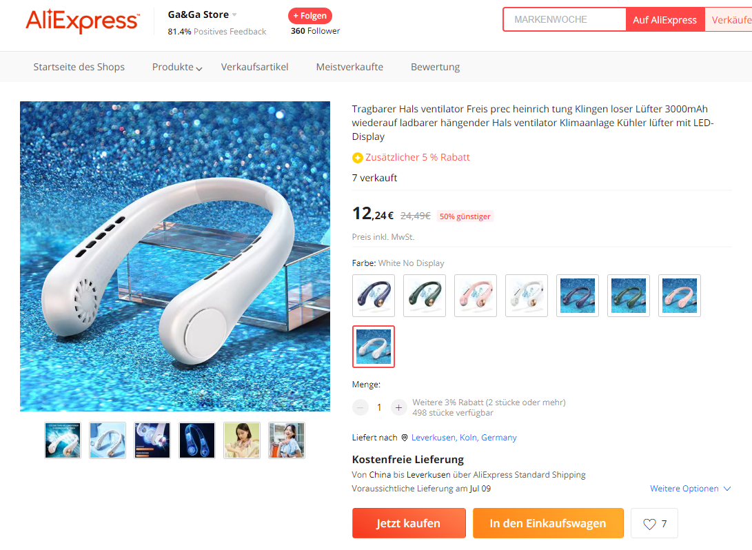 Temu Aliexpress Preisvergleich
