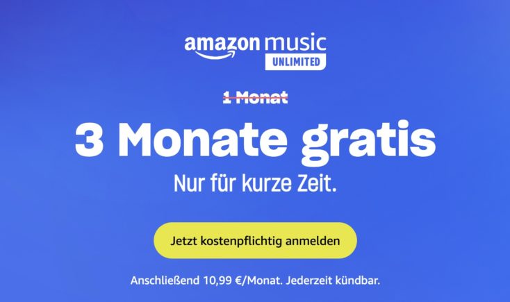 Amazon Music Unlimited 3 Monate