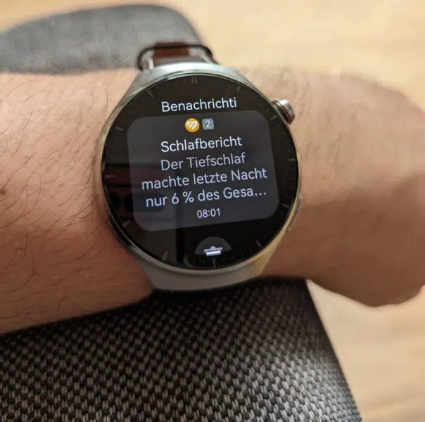 Huawei Watch 4 Pro Benachrichtigung