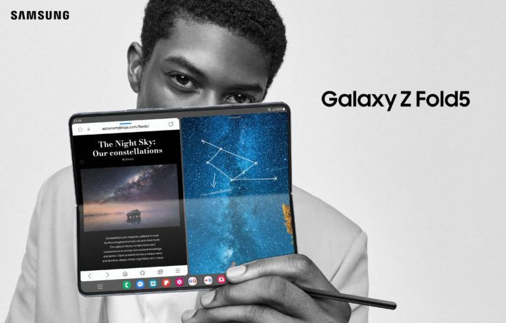 Samsung Galaxy Z Fold5 in der Hand
