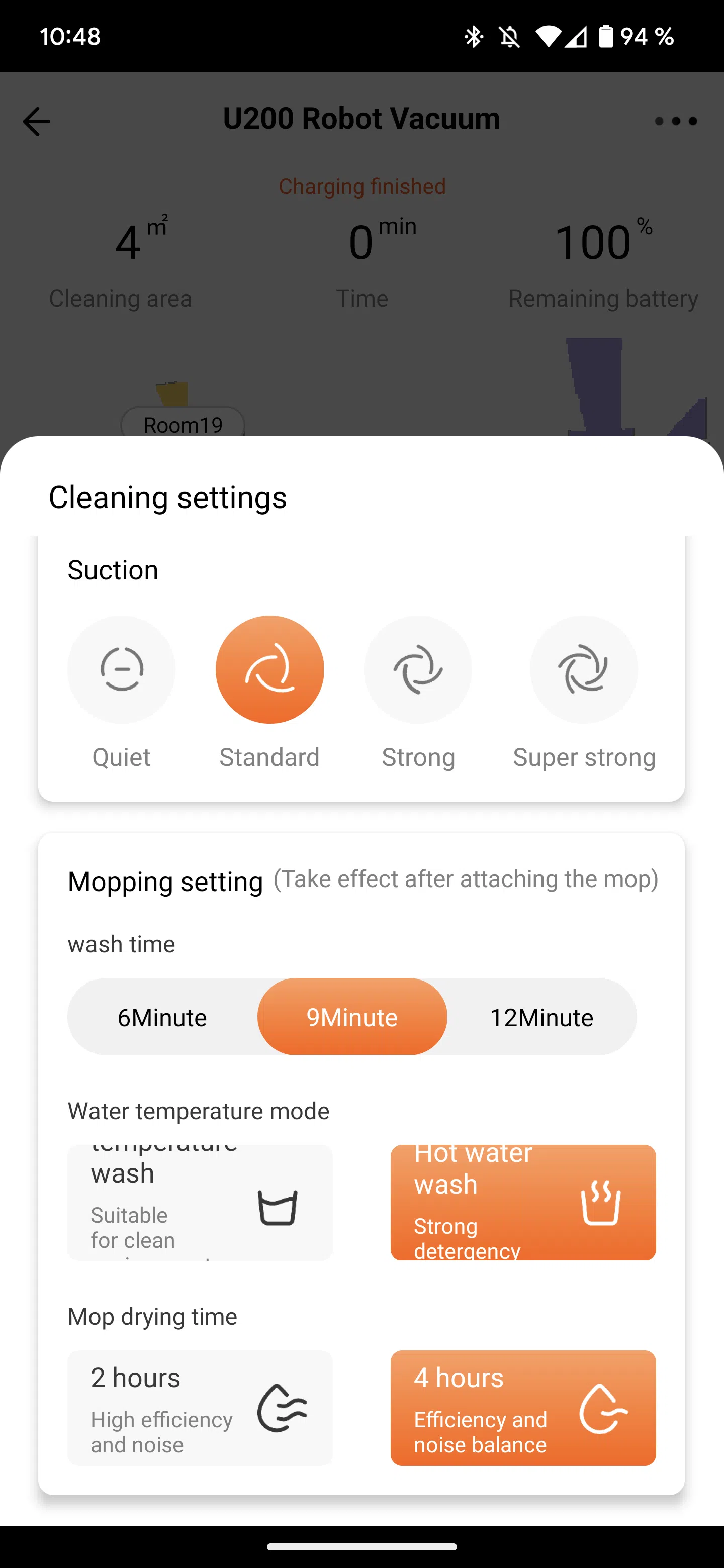 UWANT U200 Saugroboter App Textanpassung