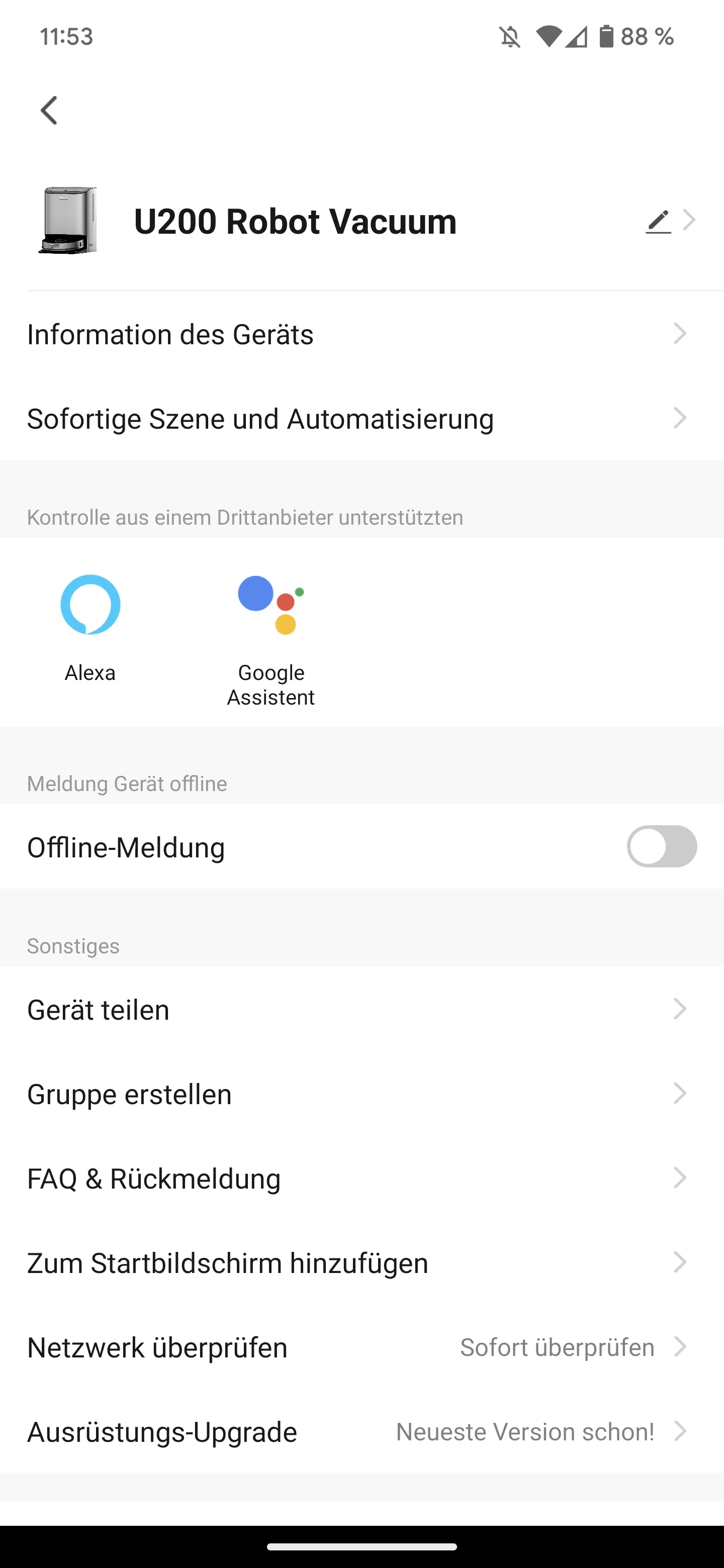 UWANT U200 Saugroboter deutsche Uebersetzung