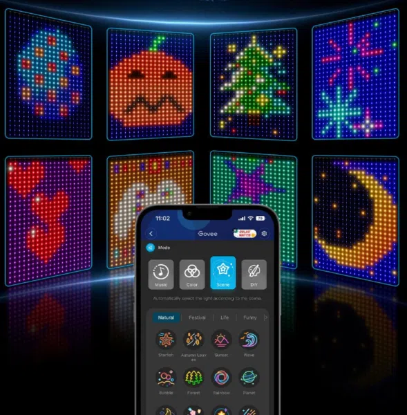 Govee Curtain Lights App Optionen