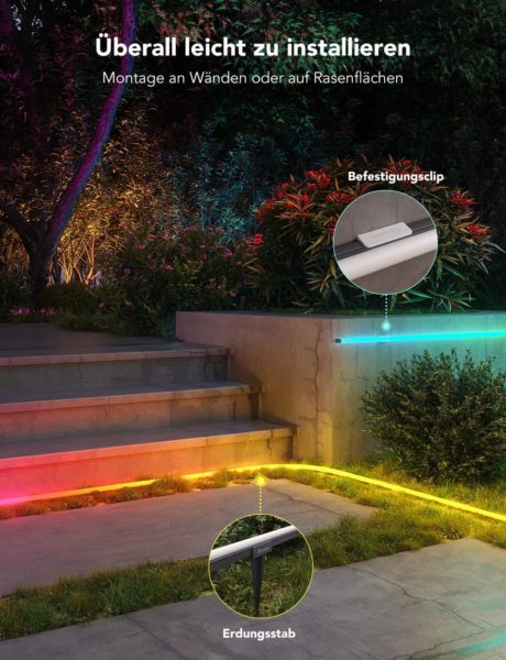 Govee Outdoor Neon LED Strip Installation