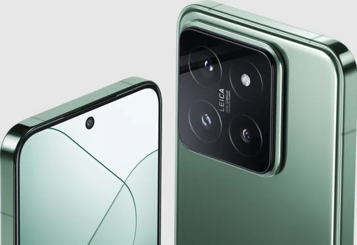 Xiaomi 14 von vorne und hinten
