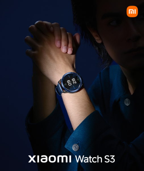 Xiaomi Watch S3 Blau am Handgelenk