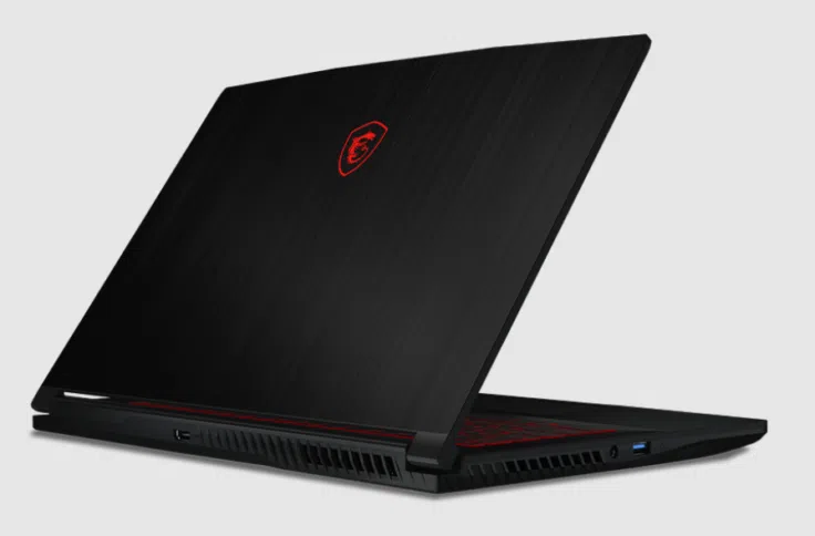 MSI Thin GF63 Gaming Notebook Rueckseite