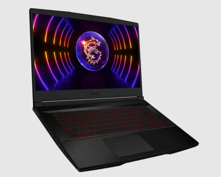 MSI Thin GF63 Gaming Notebook von vorne