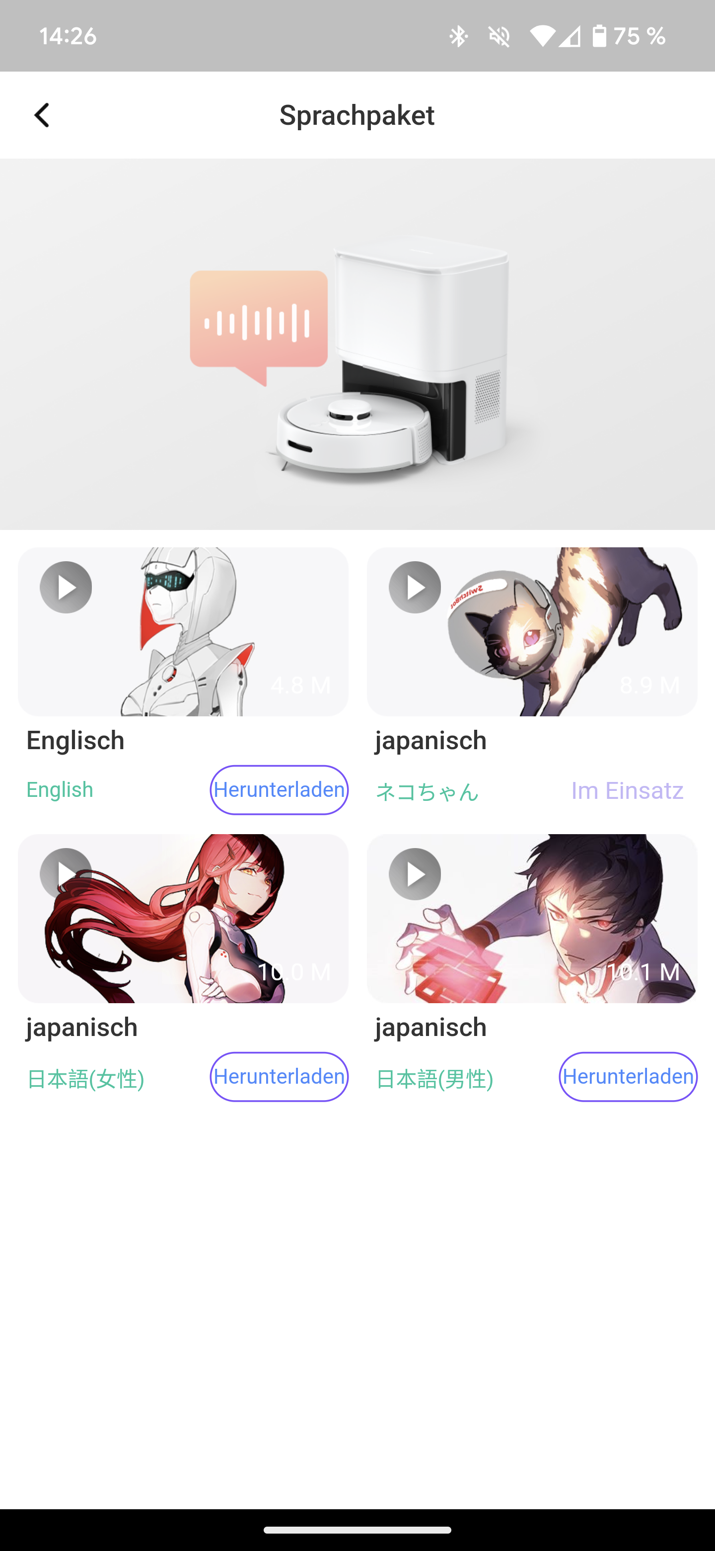 Switchbot K10 Sprachausgabe