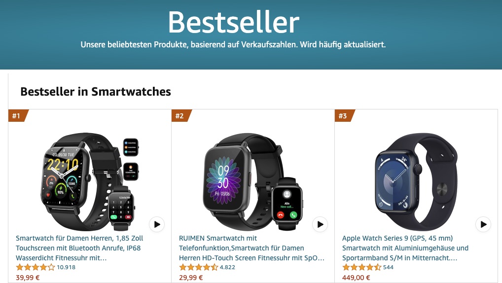 Warum kauft jeder diese 33€  Bestseller Smartwatch?