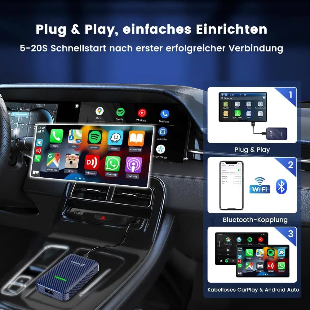 Carlinkit 5.0 (2air): Der kabellose CarPlay- und Android Auto