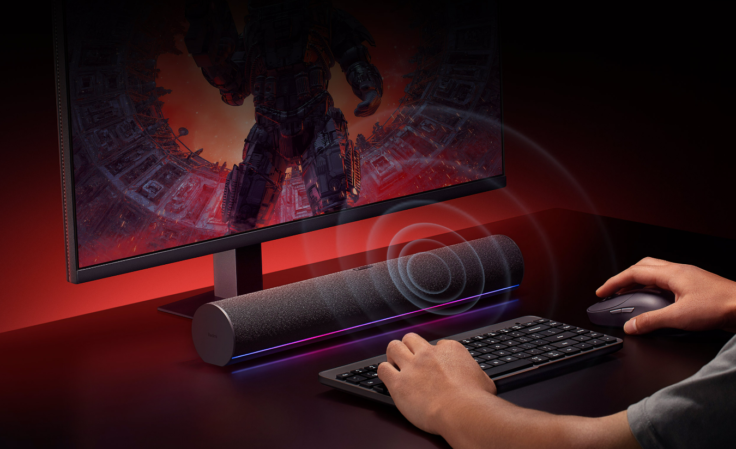Redmi Gaming Computer-Soundbar Klang auf Person