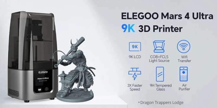 Elegoo Mars 4 Ultra Resin 3D Drucker 2