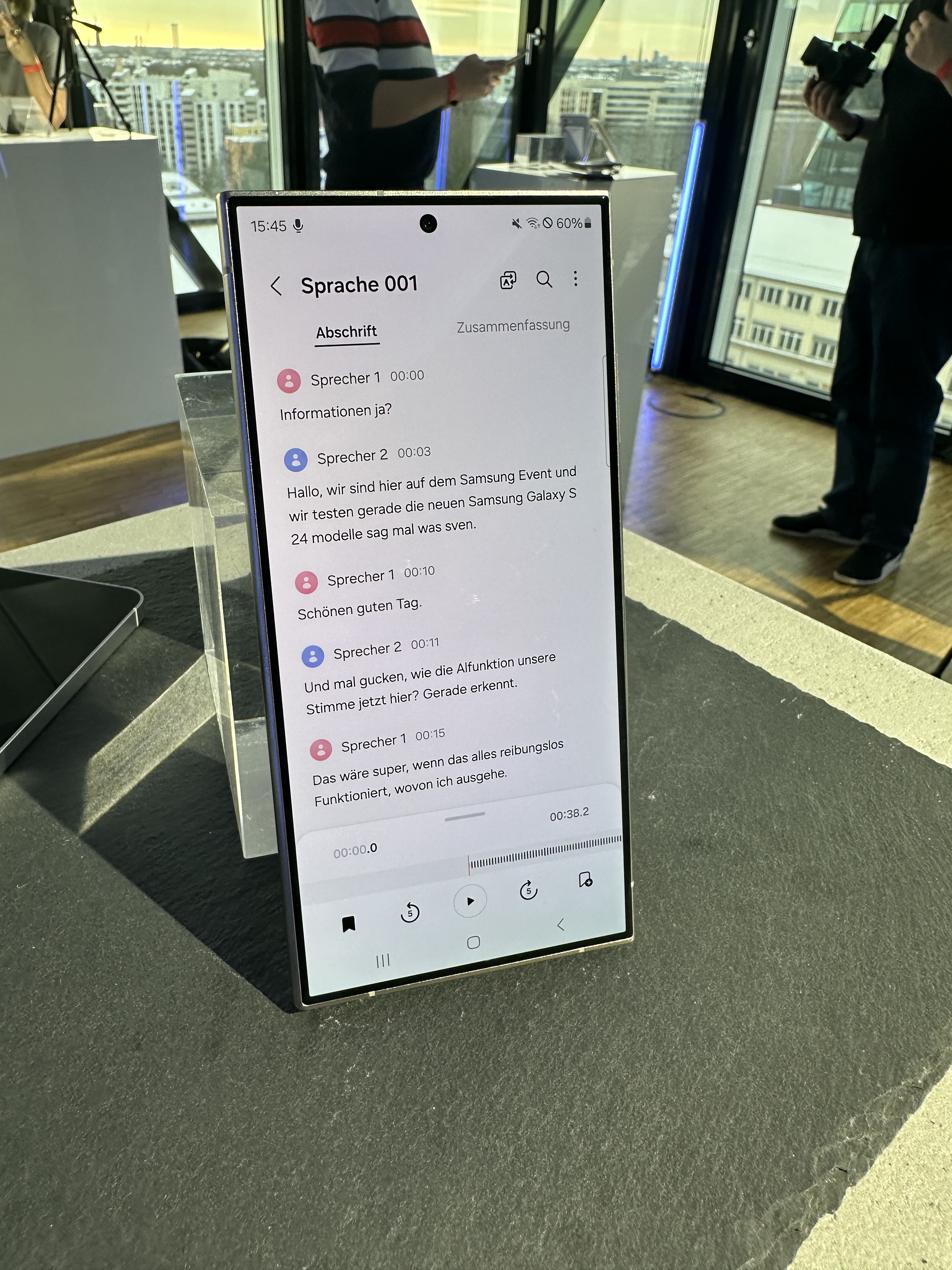 Samsung Galaxy S24 Transkribieren