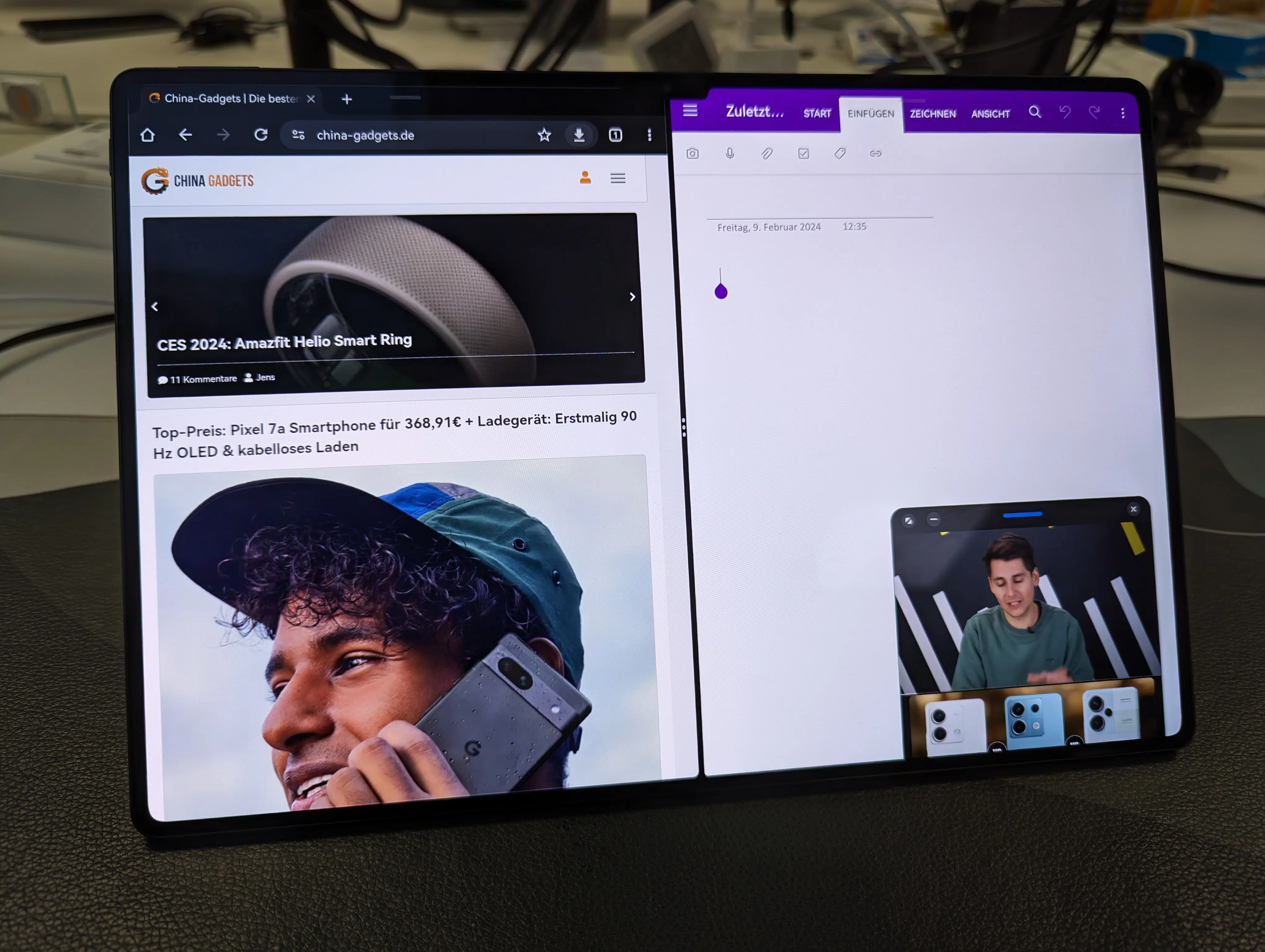 Huawei MatePad Pro 132 Multitaskting mit Popupwindow