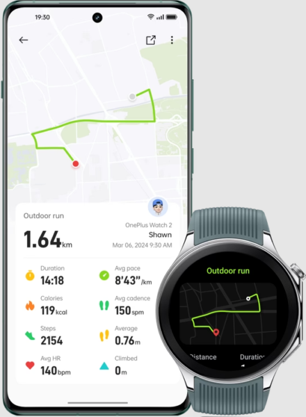 OnePlus Watch 2 Laufen
