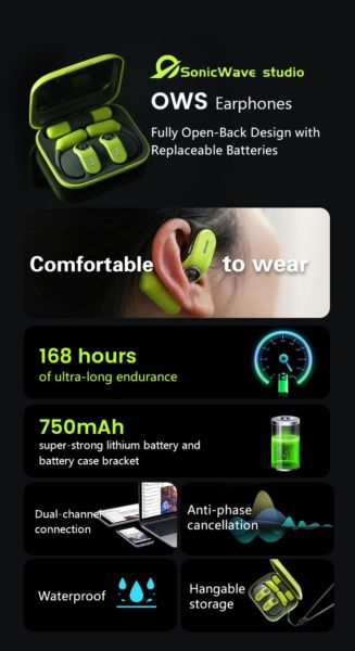 Soundwave Open Ear Kopfhoerer mit Wechselakku 4