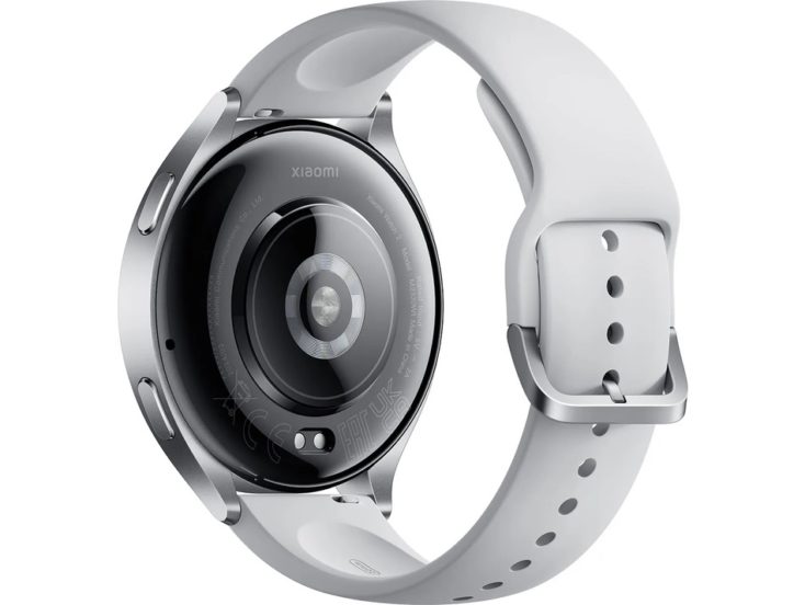Xiaomi Watch 2 Design Rueckseite Silber Sensor