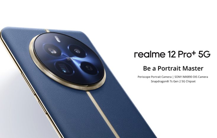 Realme 12 Pro Smartphone Rückseite blau