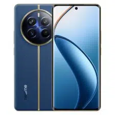 Realme 12 Pro+ 5G Vorderseite und Rueckseite in blau