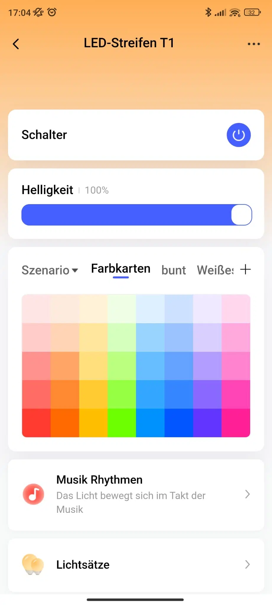 Aqara LED Strip T1 App Farbauswahl Aqara LED Strip T1 App Farbauswahl