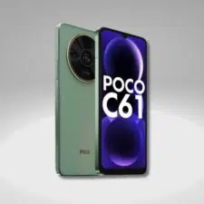 Poco C61 Vorderseite und Rueckseite