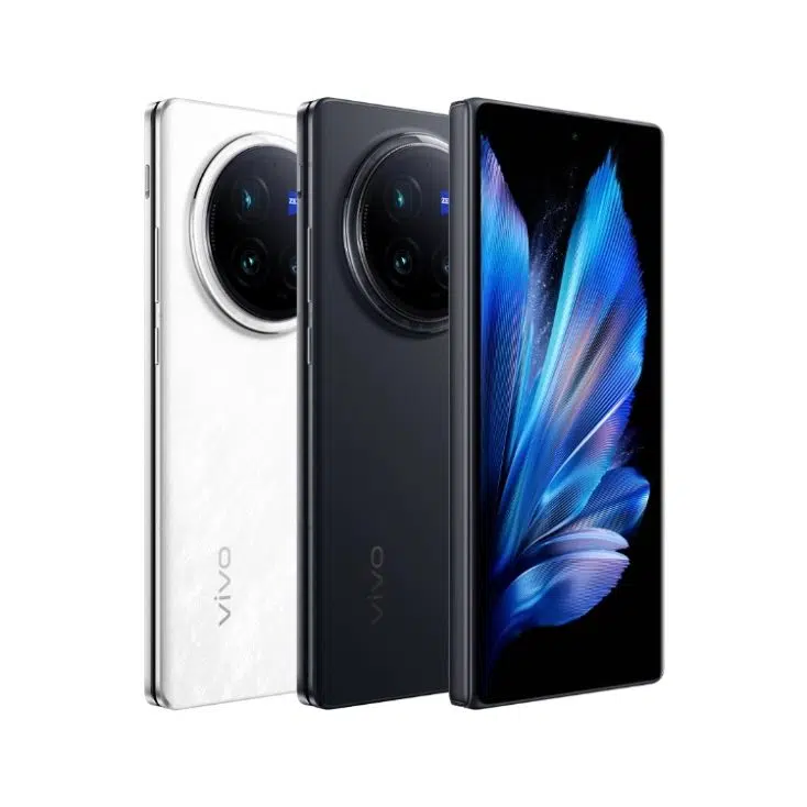 Vivo X Fold 3 Pro, beide Modelle in schwaz und weiß